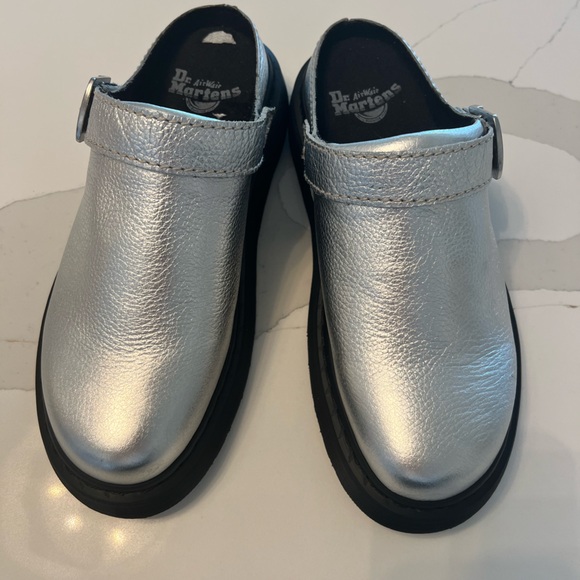 New $150 Laketen Atlas Metallic Silver Clog leather Mule unisex platform shoes - Picture 3 of 16